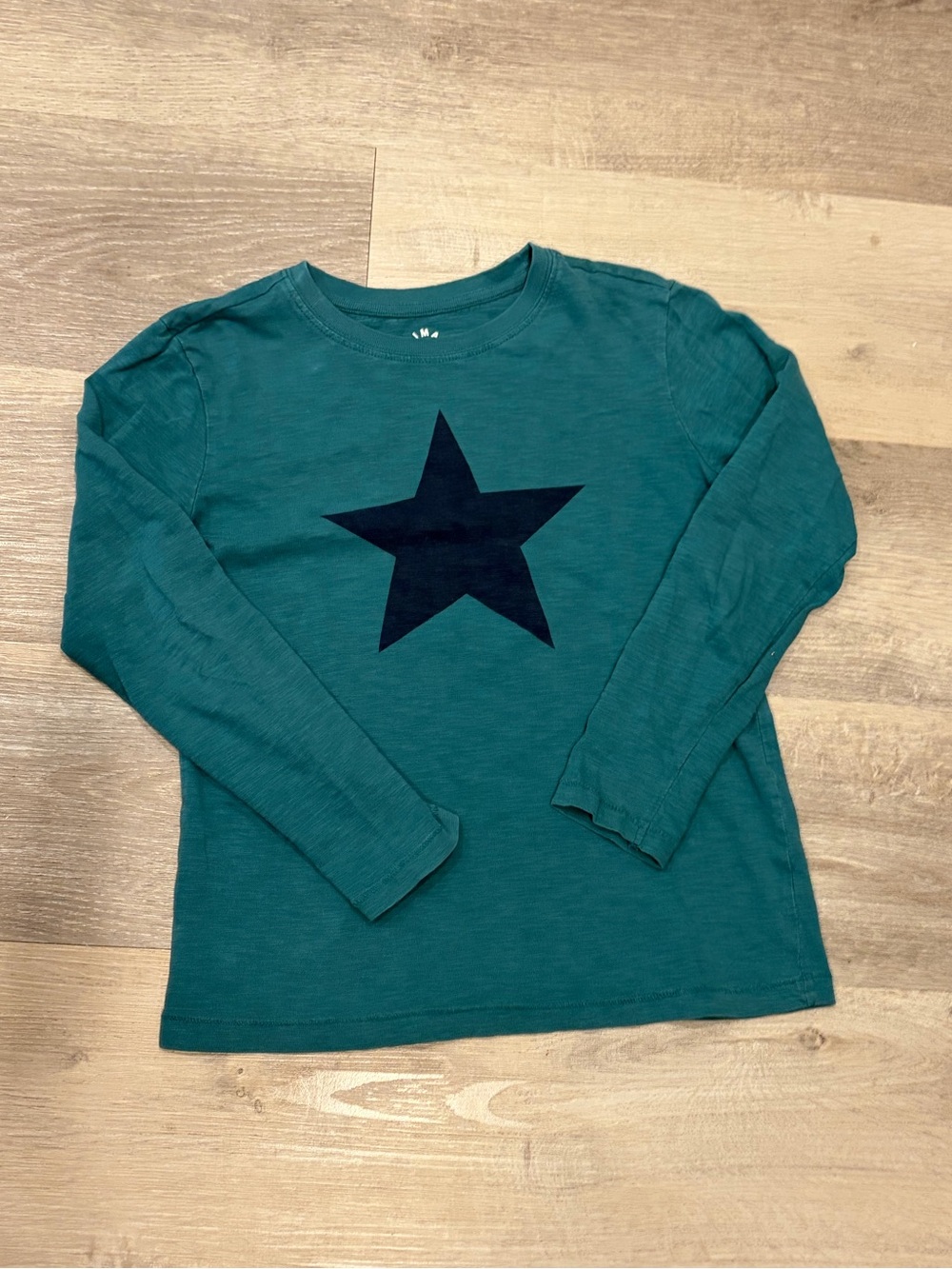 Primary Long-Sleeve Teal Star Graphic Shirt